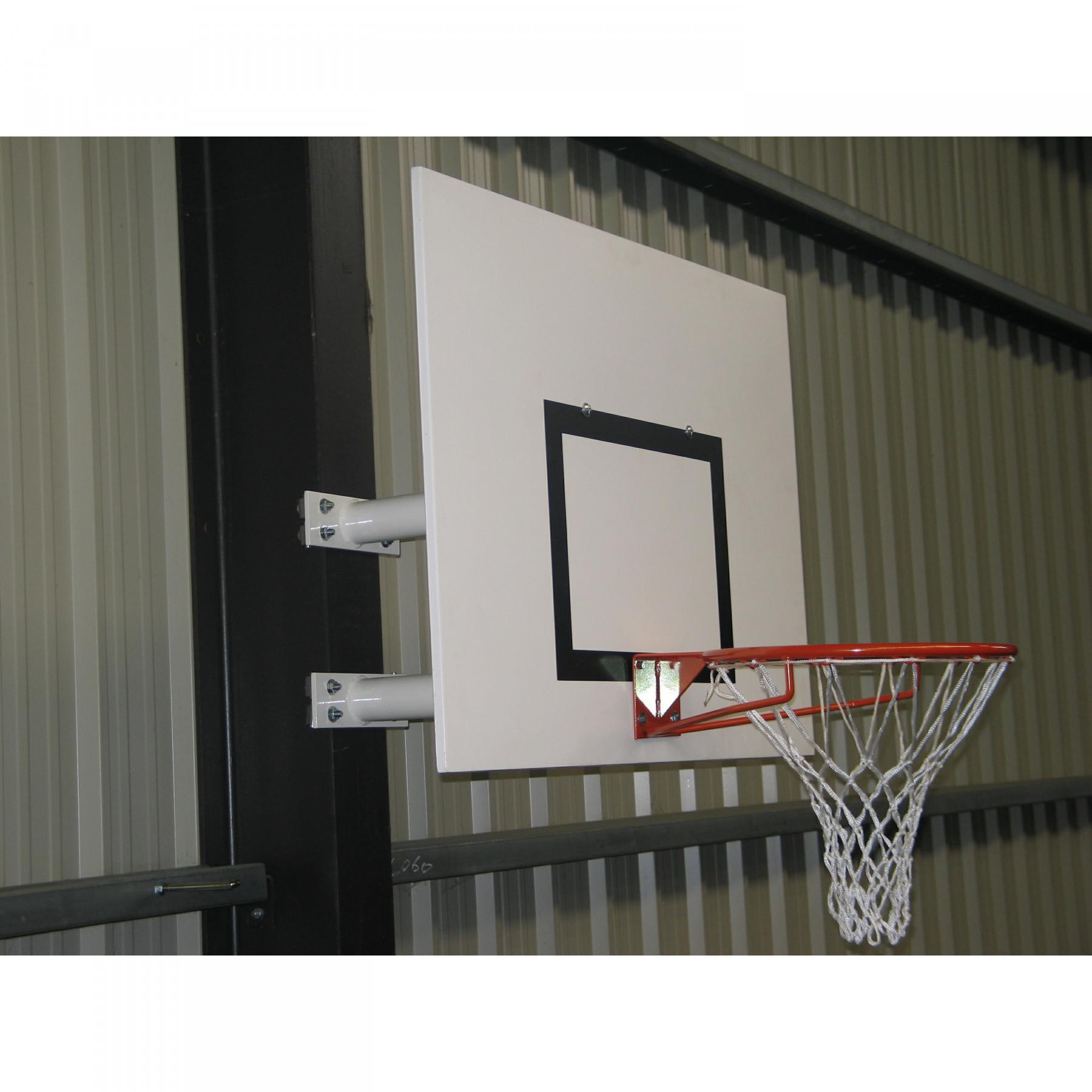 Cesto de basquetebol montado em parede rectangular Sporti France
