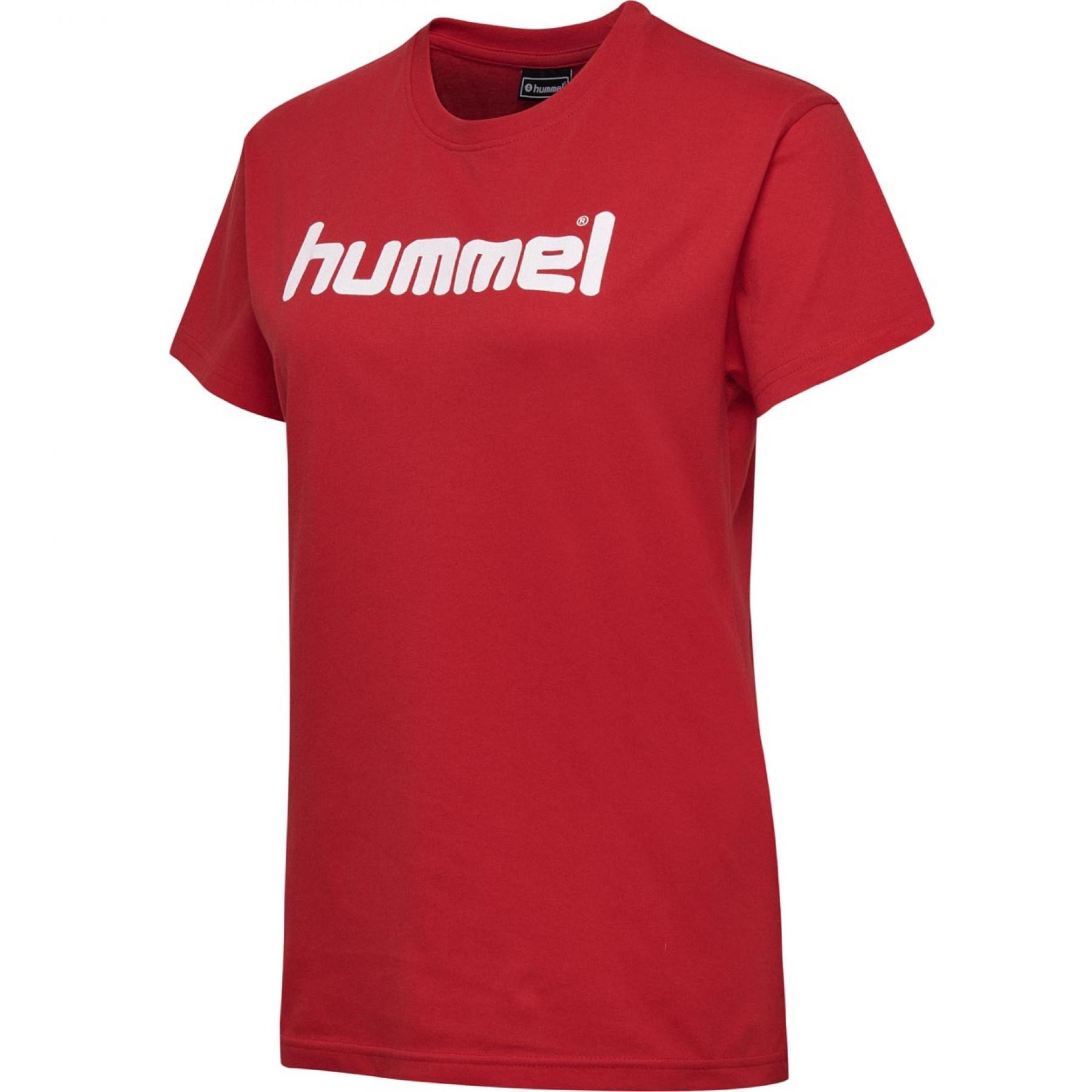 T-shirt mulher Hummel Cotton Logo