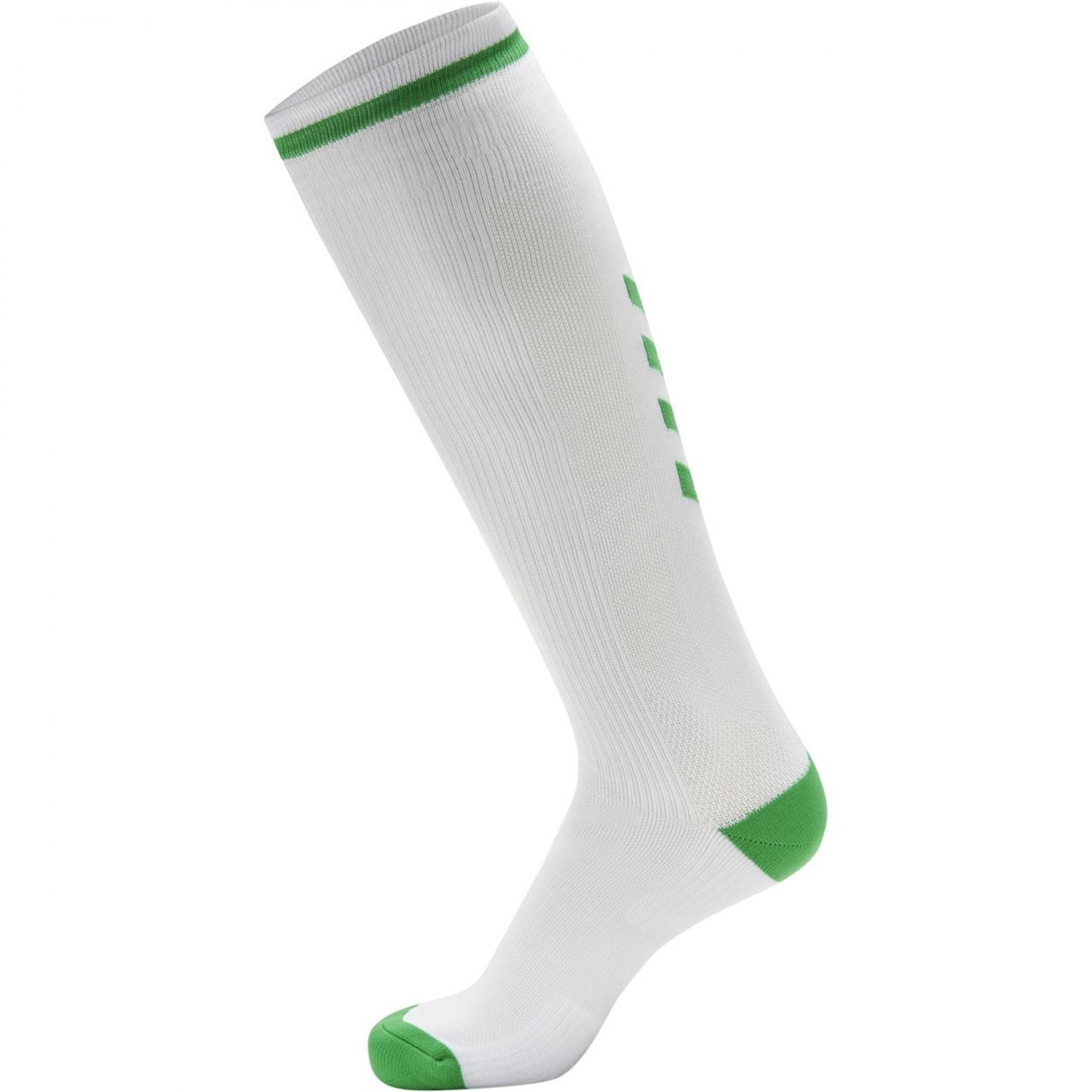 Pacote de 5 pares de meias de cor clara Hummel Elite Indoor high (coloris au choix)