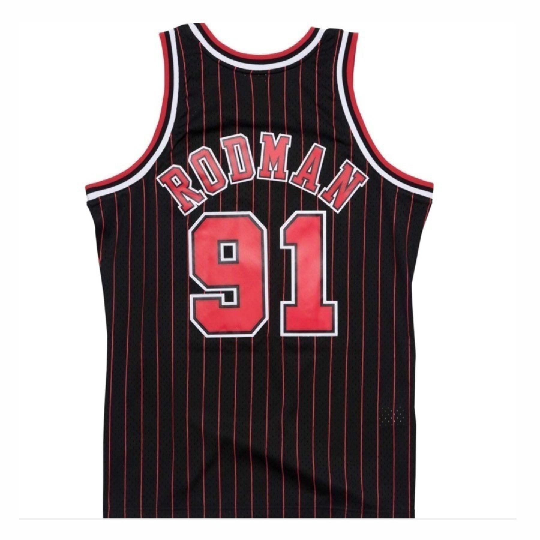Camisola autêntica Chicago Bulls Dennis Rodman #91 1995/1996