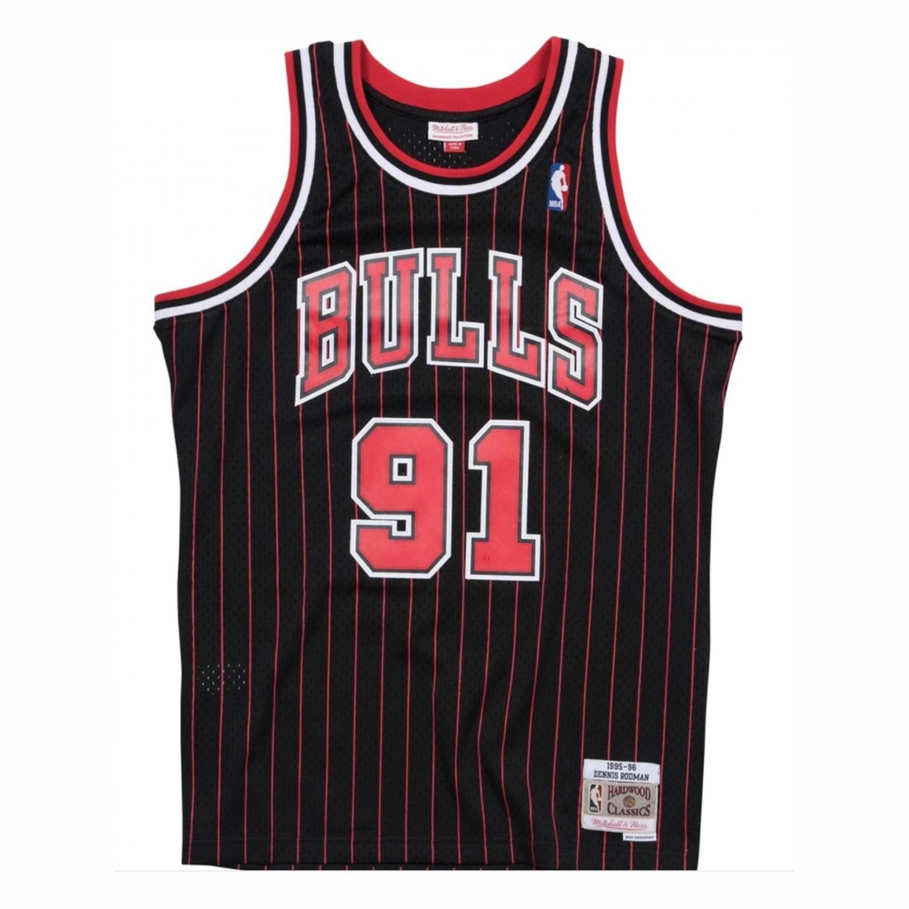 Camisola autêntica Chicago Bulls Dennis Rodman #91 1995/1996