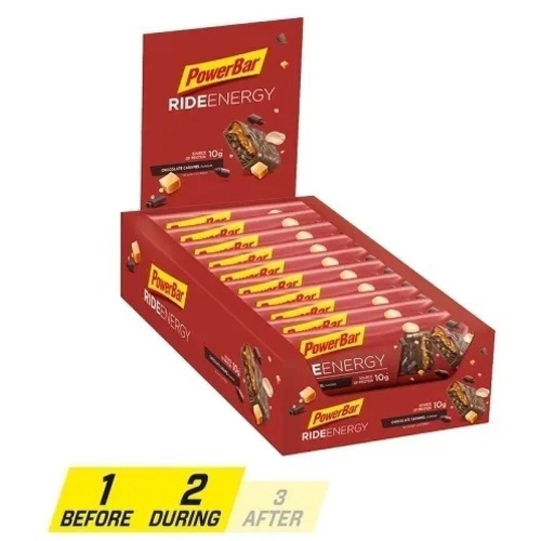 Pacote de 18 barras PowerBar Ride - Chocolate-Caramel