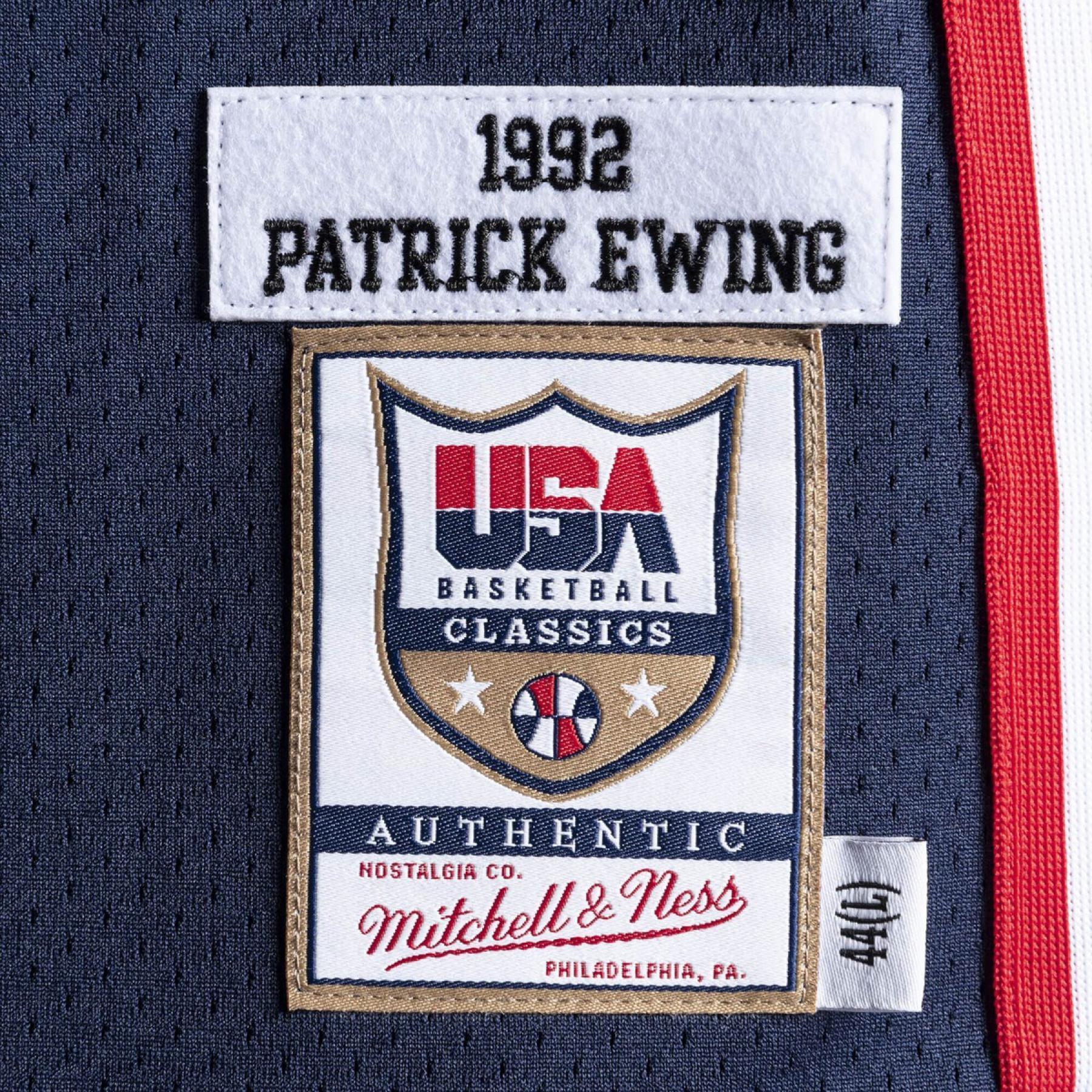 Camisola autêntico Team USA Patrick Ewing