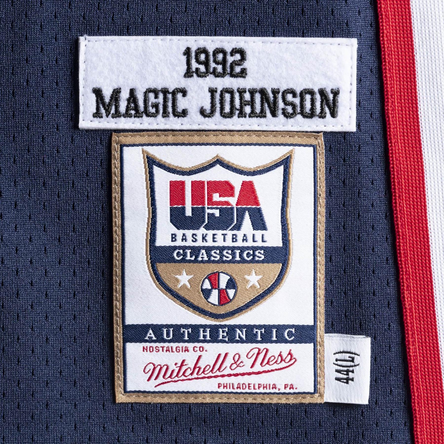 Camisola autêntico Team USA nba Magic Johnson