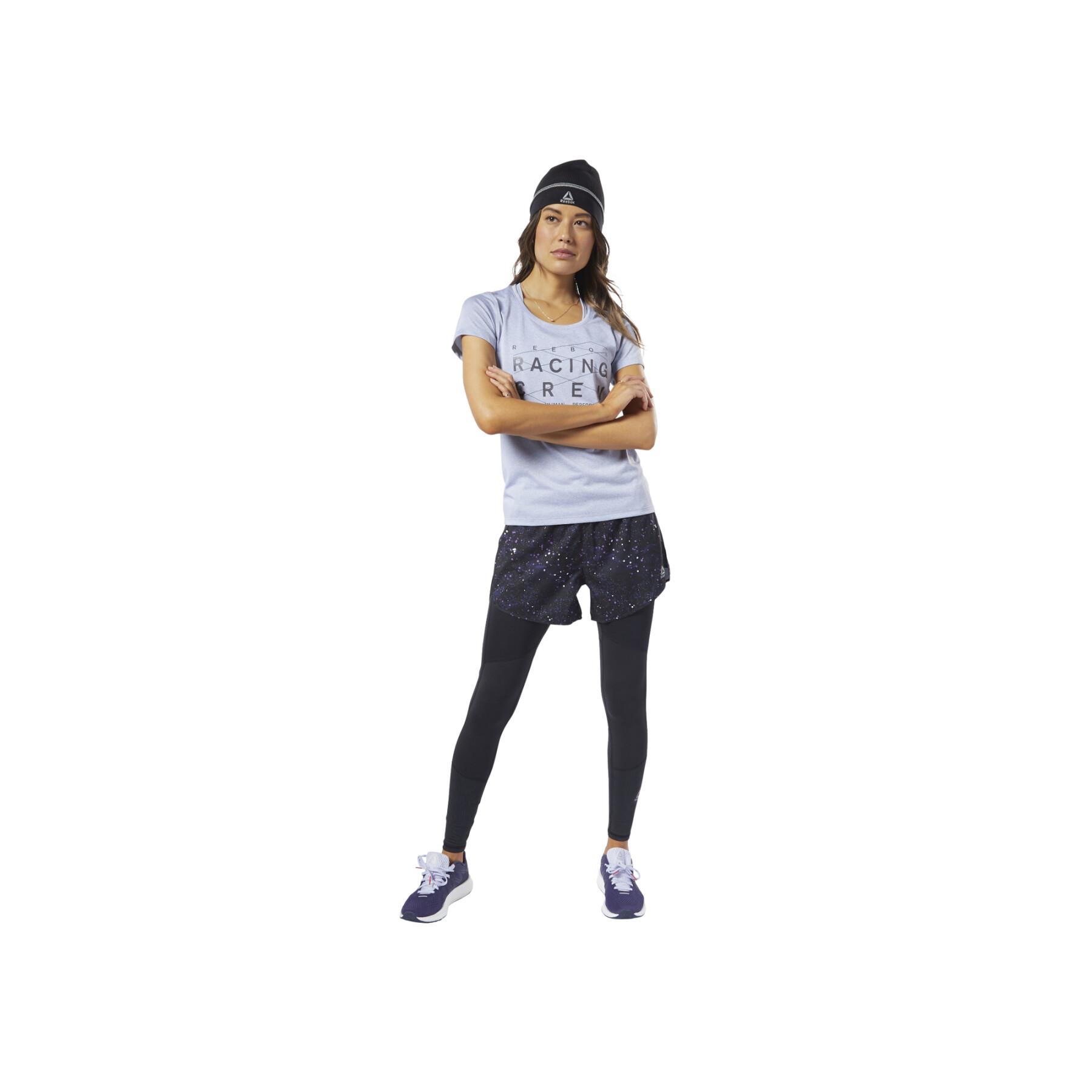 T-shirt reflectora para mulheres Reebok Running OS