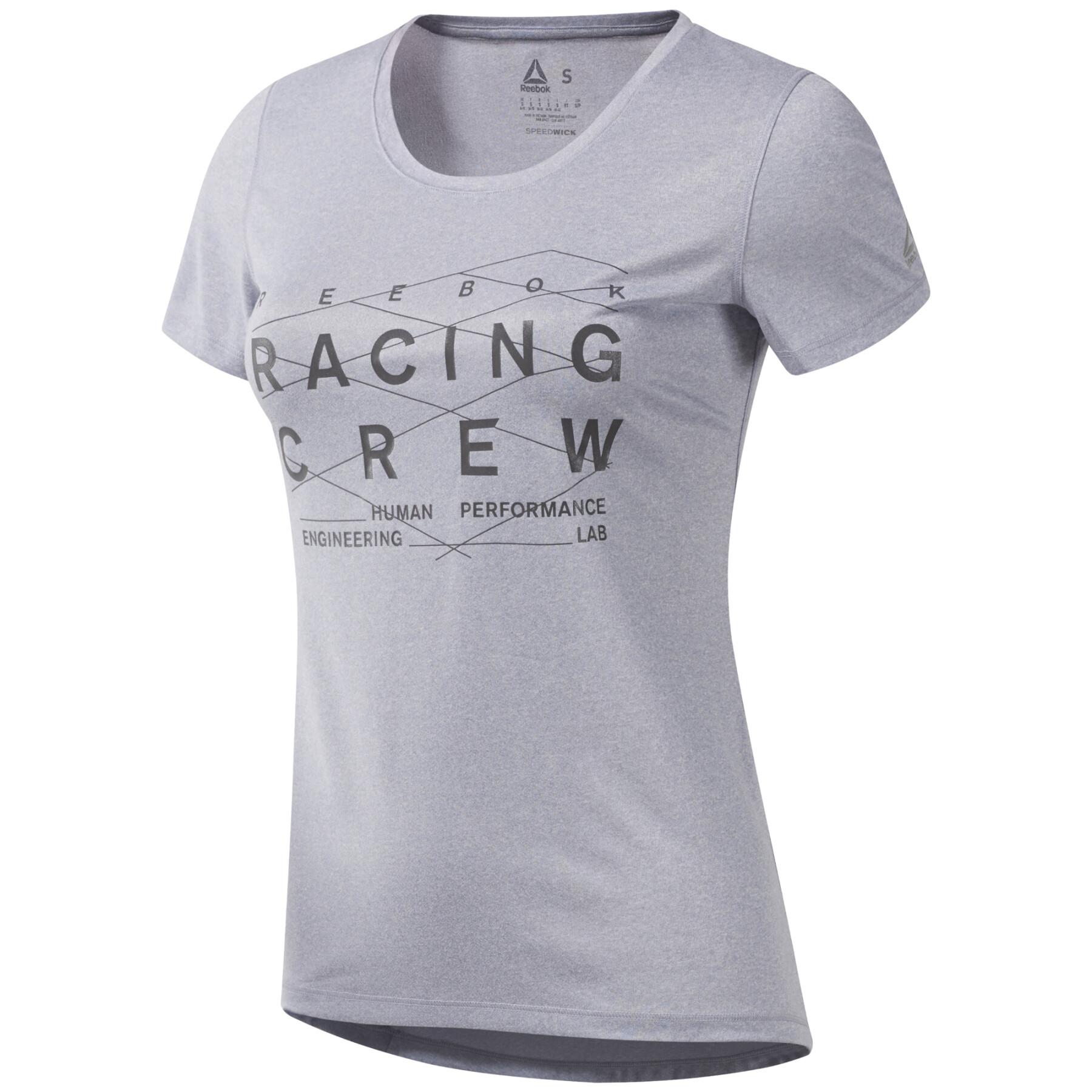T-shirt reflectora para mulheres Reebok Running OS
