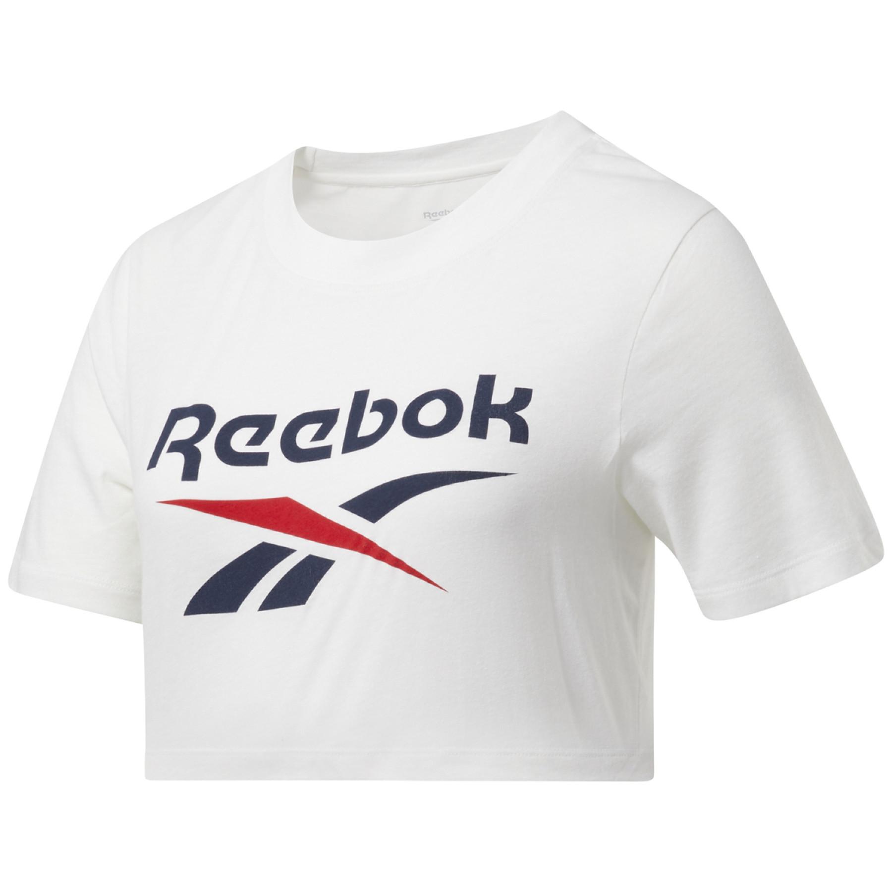 Camiseta feminina Reebok Identity Cropped