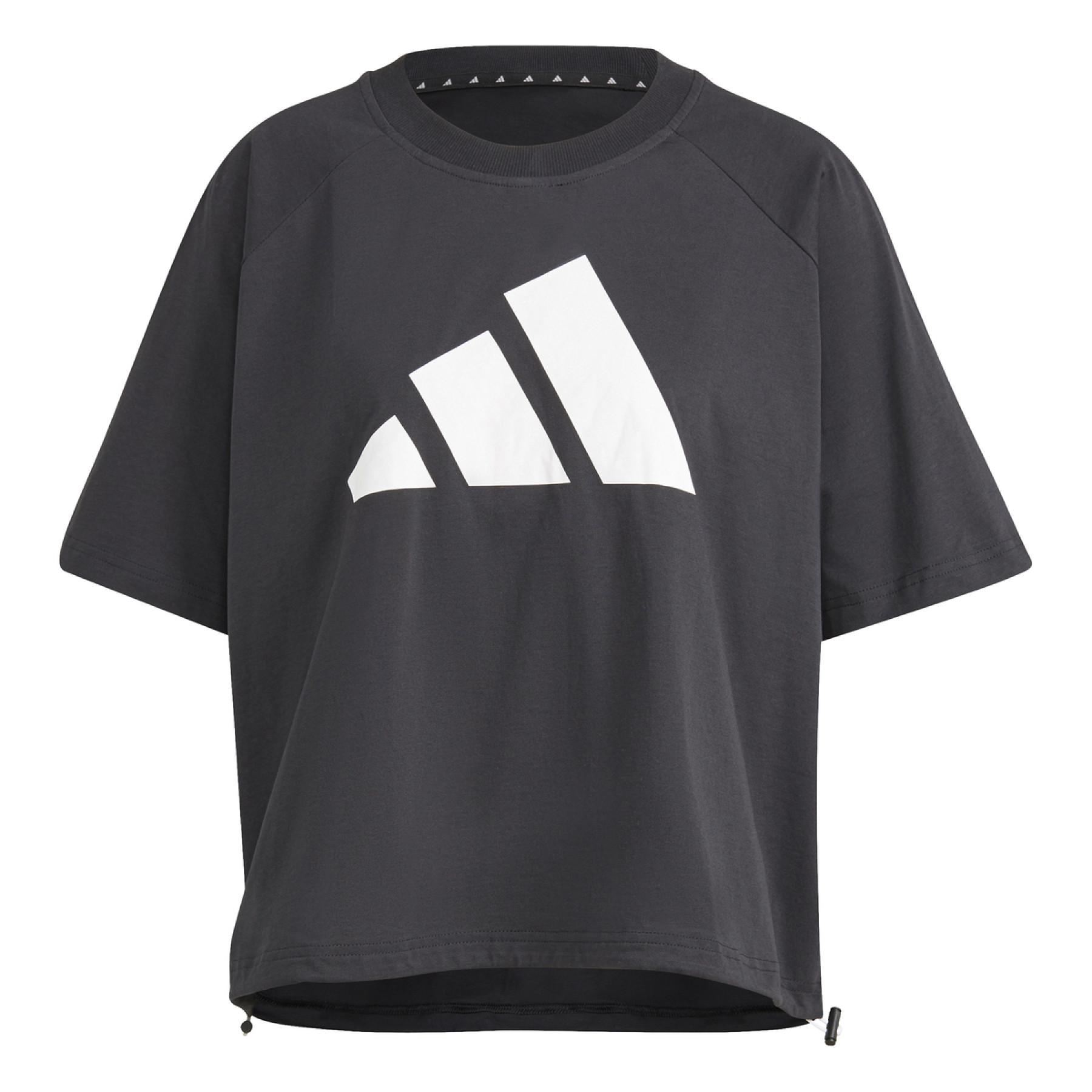 Camiseta feminina adidas Sportswear Adjustable Badge of Sport