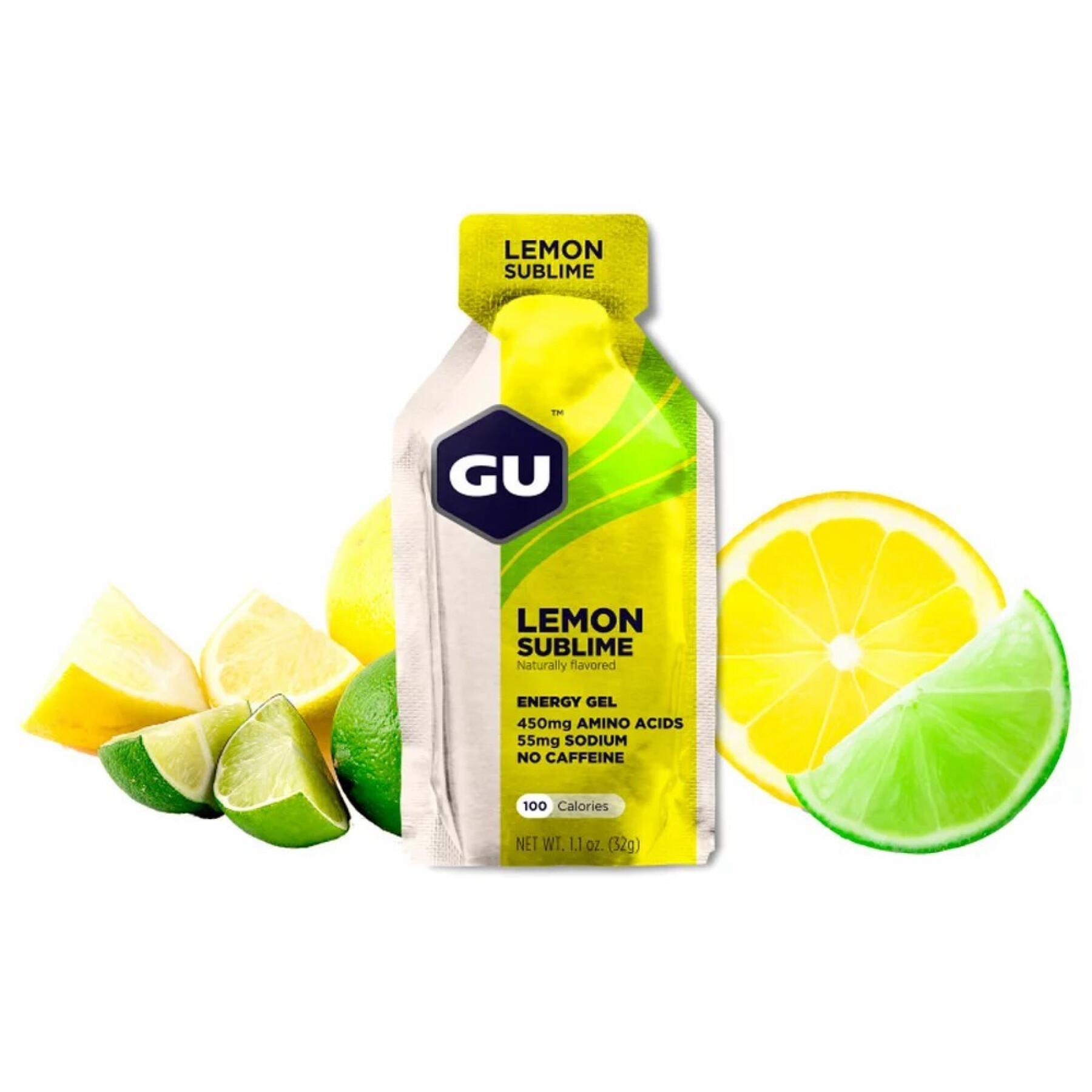 Géis energéticos - Limão intenso Gu Energy