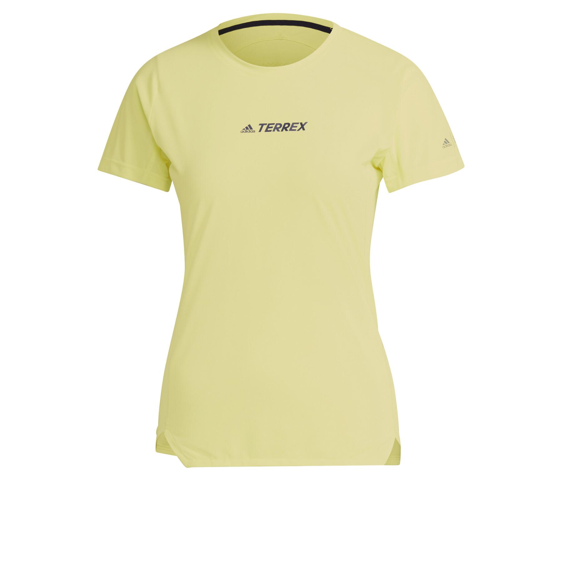 T-shirt de mulher adidas Terrex Parley Agravic Trail Running All-Around