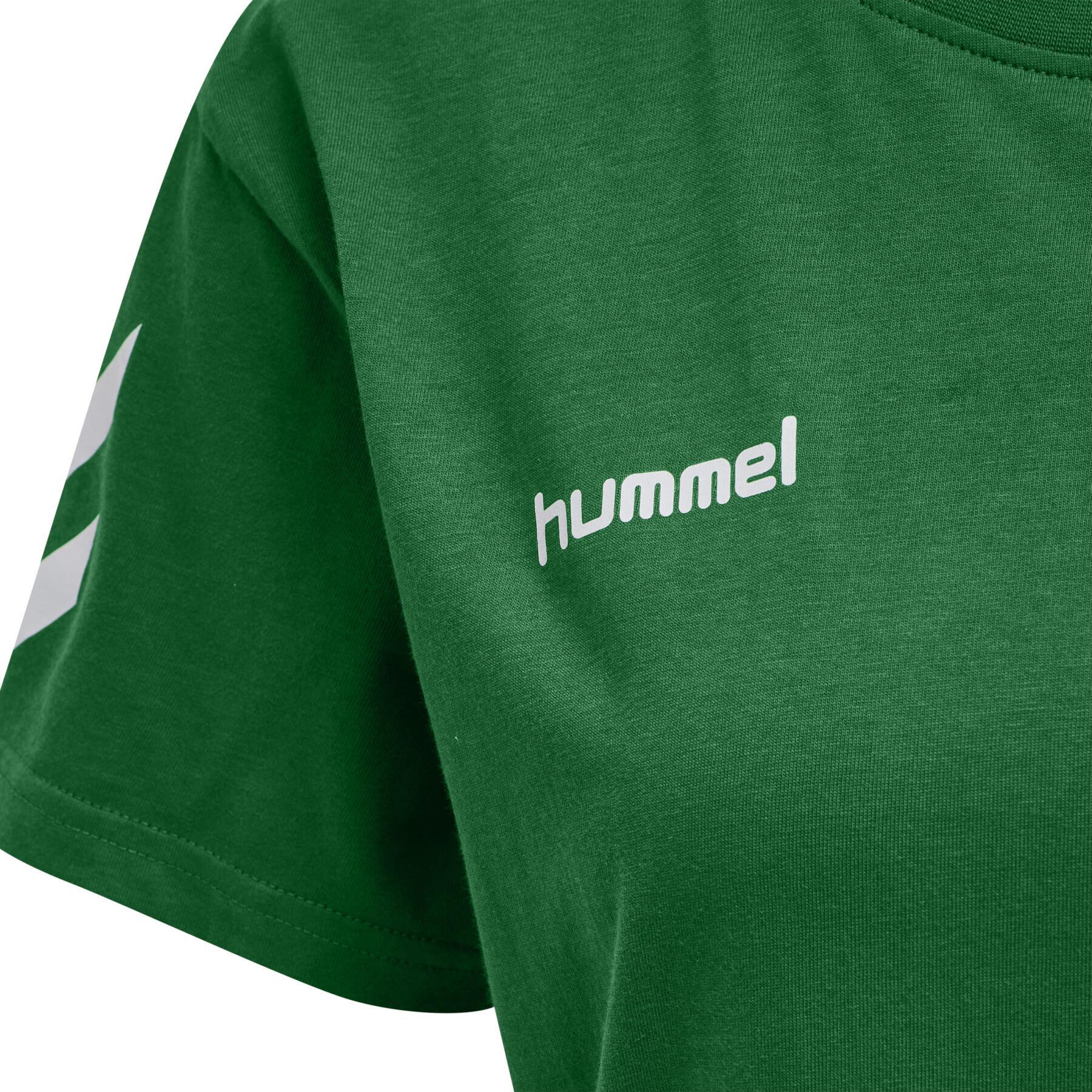 T-shirt de algodão feminino Hummel GO