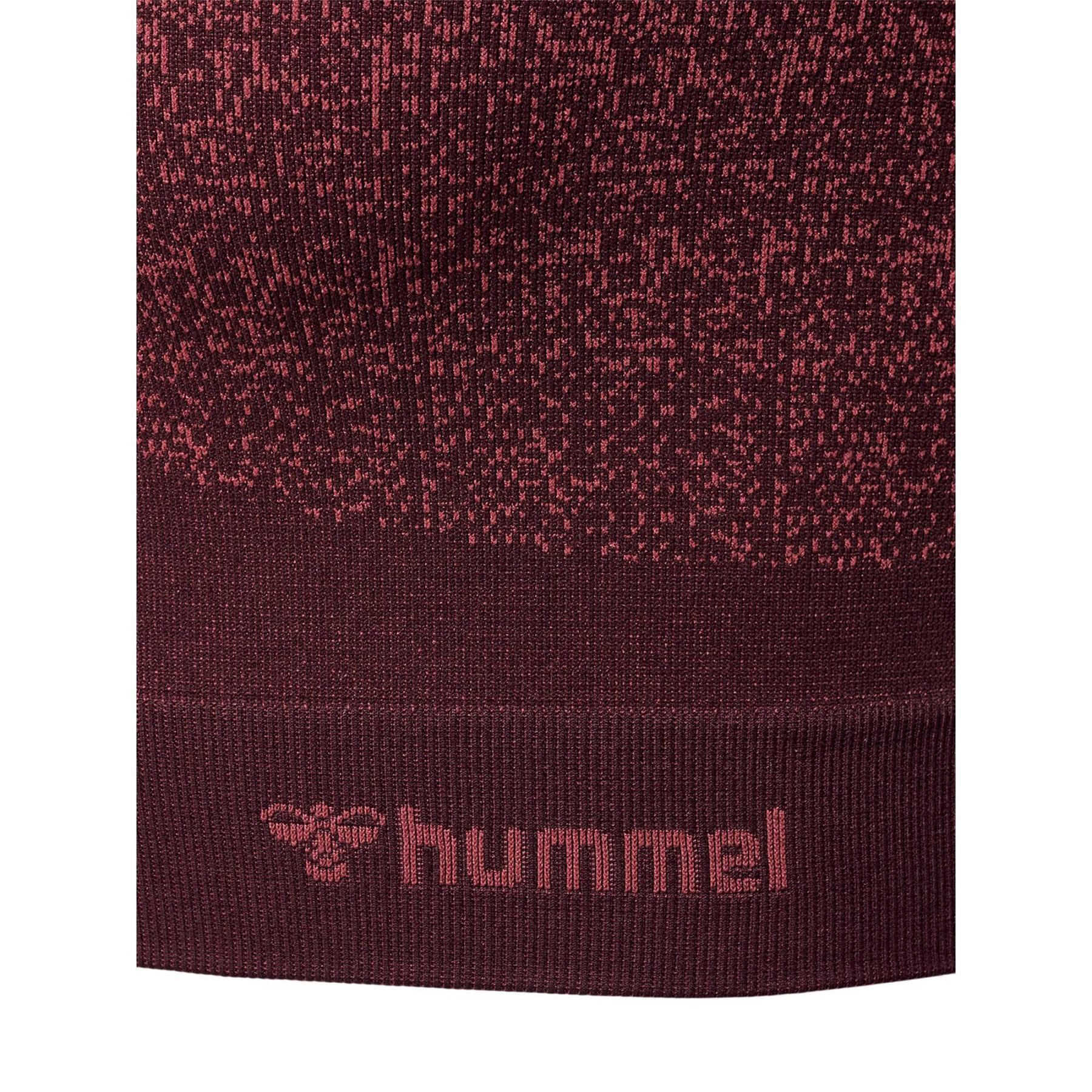 Camisola de manga comprida com fecho de correr 1/2 sem costuras para mulher Hummel Fade