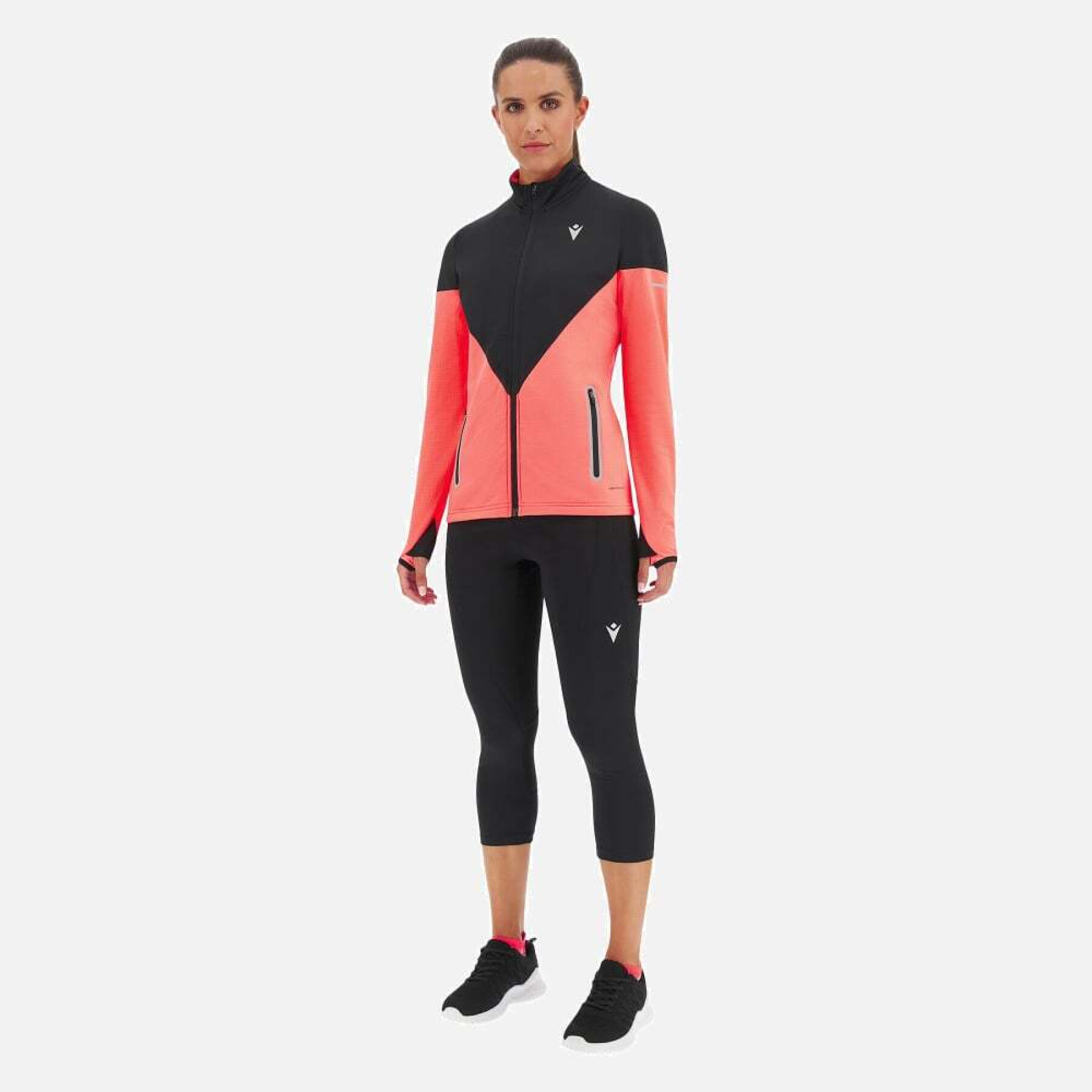 Sweatshirt com fecho de correr para mulher Macron FCD Synne 3D Stretch
