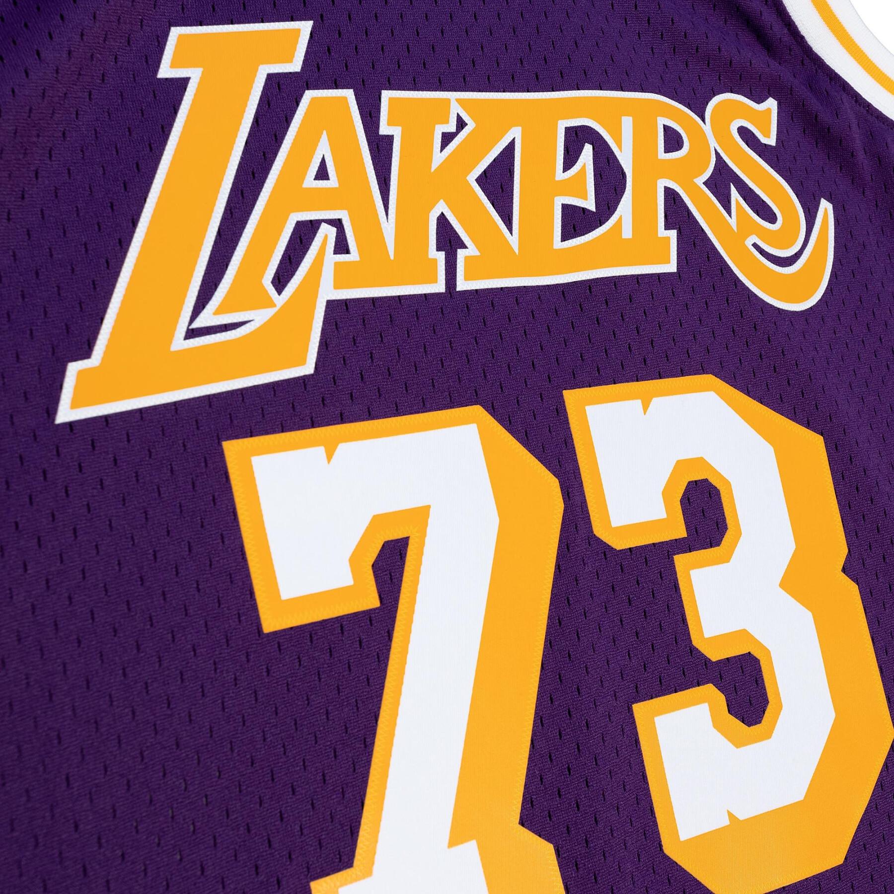 Camisola de estrada de Dennis Rodman dos Lakers 1998/99