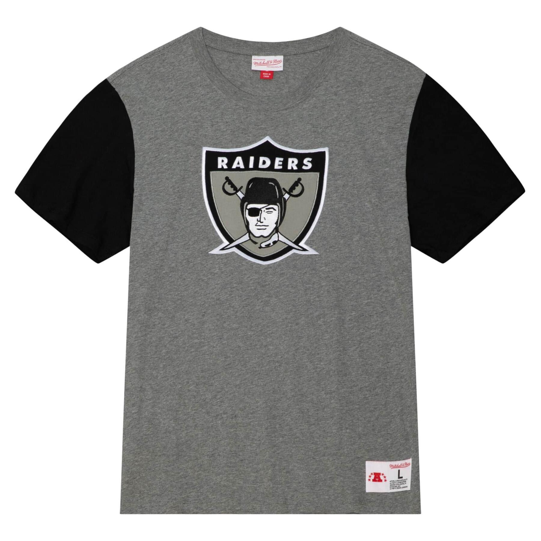 T-shirt Oakland Raiders NFL Color Blocked