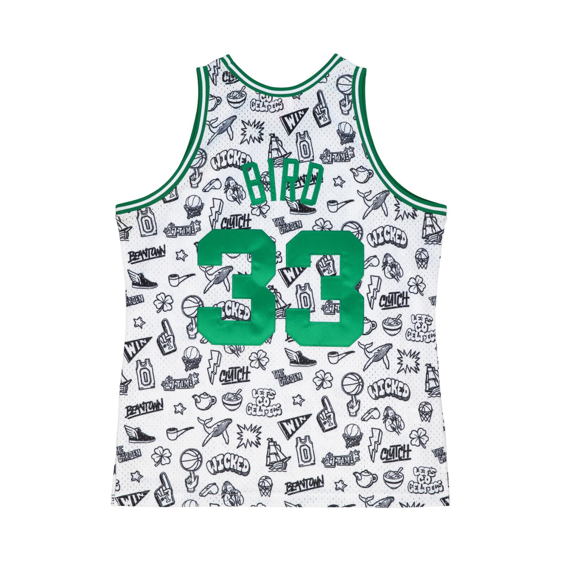 Jersey Boston Celtics NBA Doodle Swingman 1985 Larry Bird