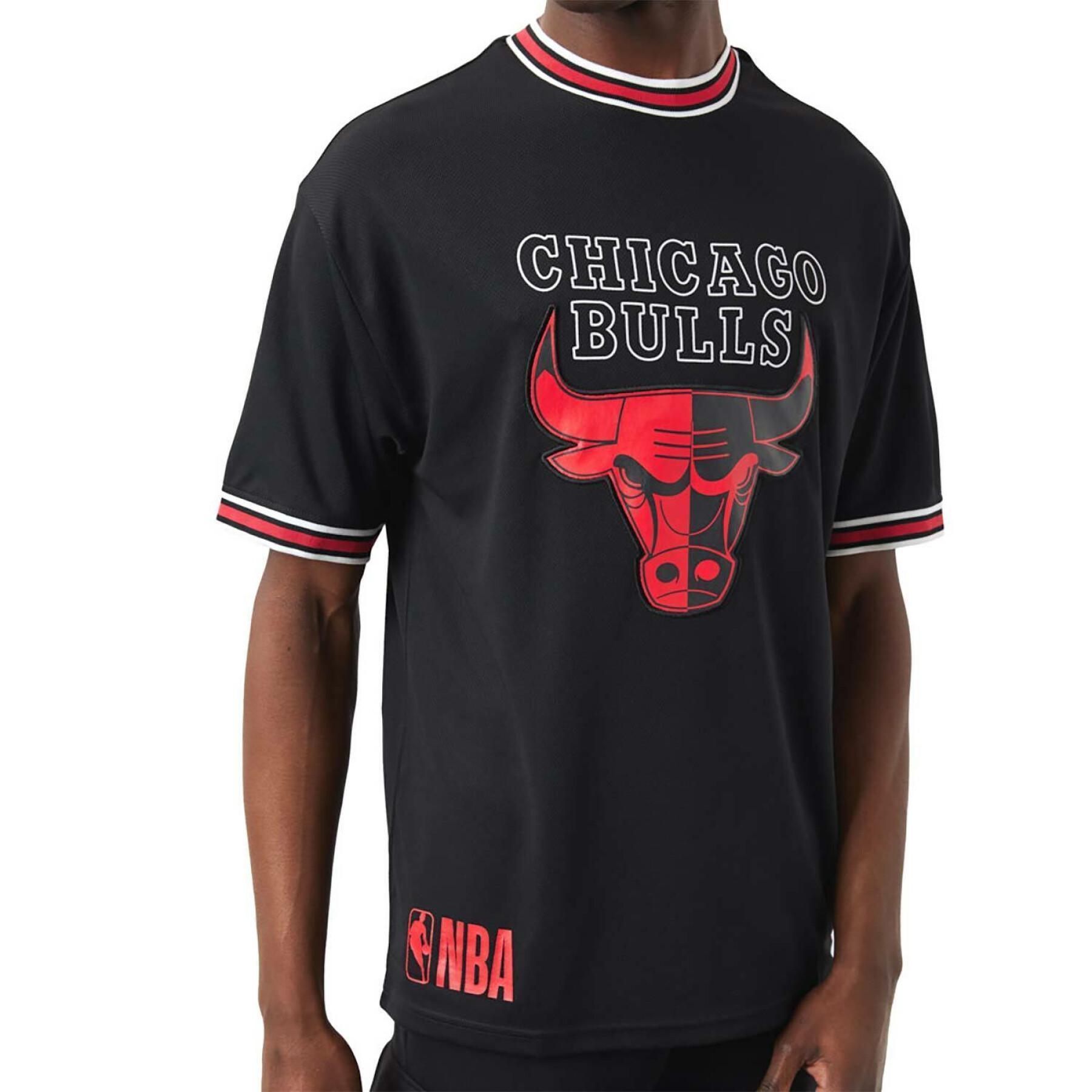 T-shirt com logótipo sobredimensionado Chicago Bulls