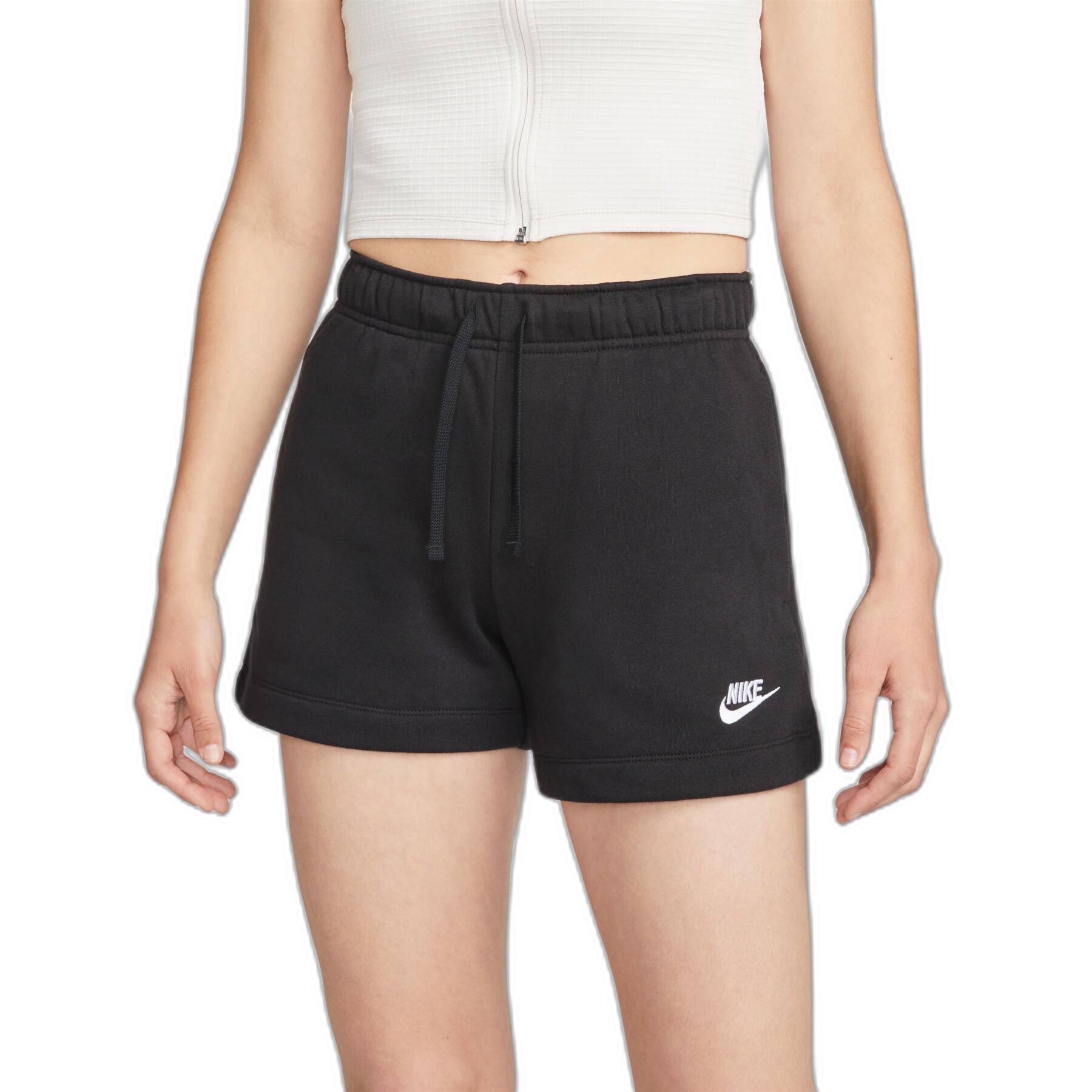 Calções de lã para mulheres Nike Sportswear Club MR