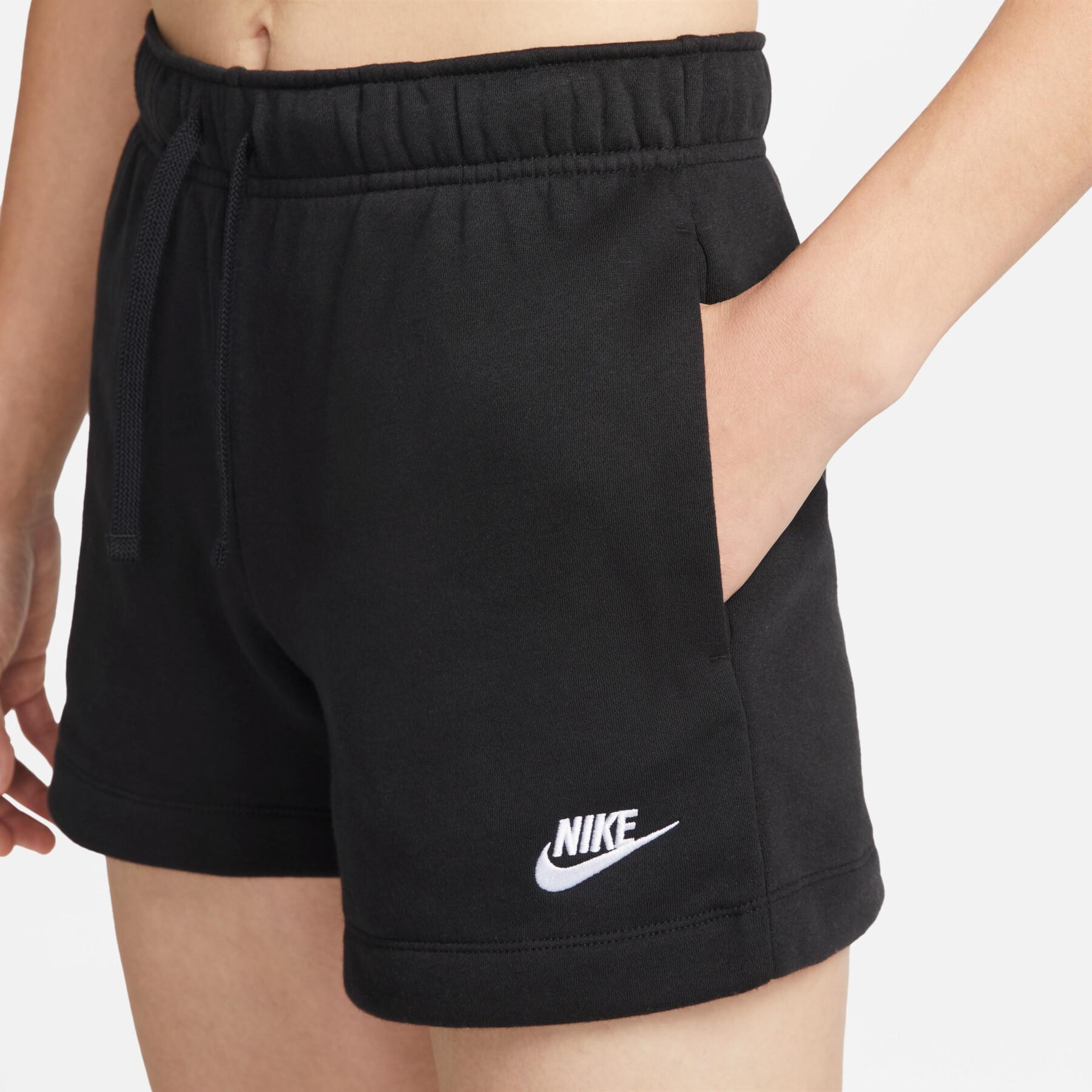 Calções de lã para mulheres Nike Sportswear Club MR