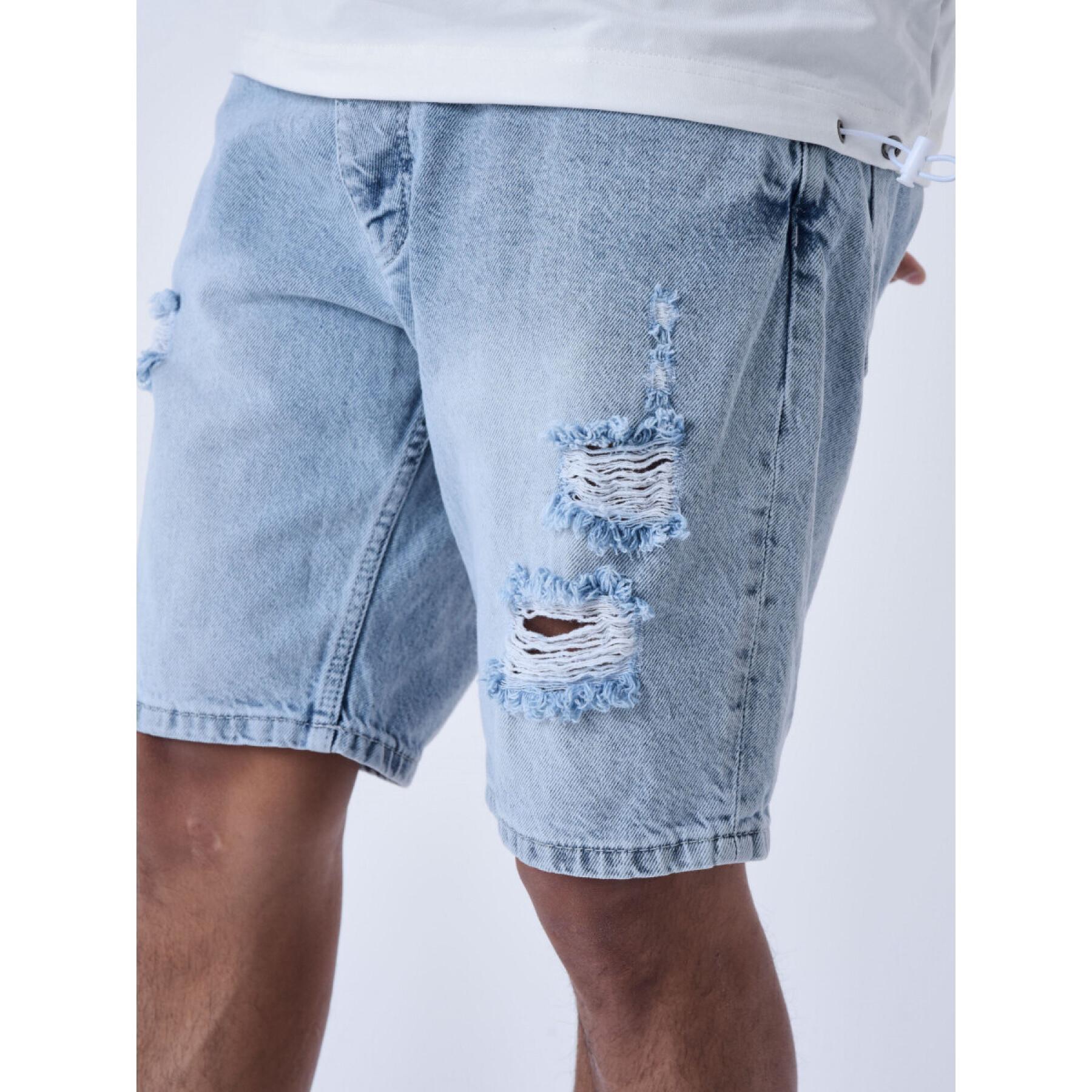 Shorts jeans efeito rasgado Project X Paris