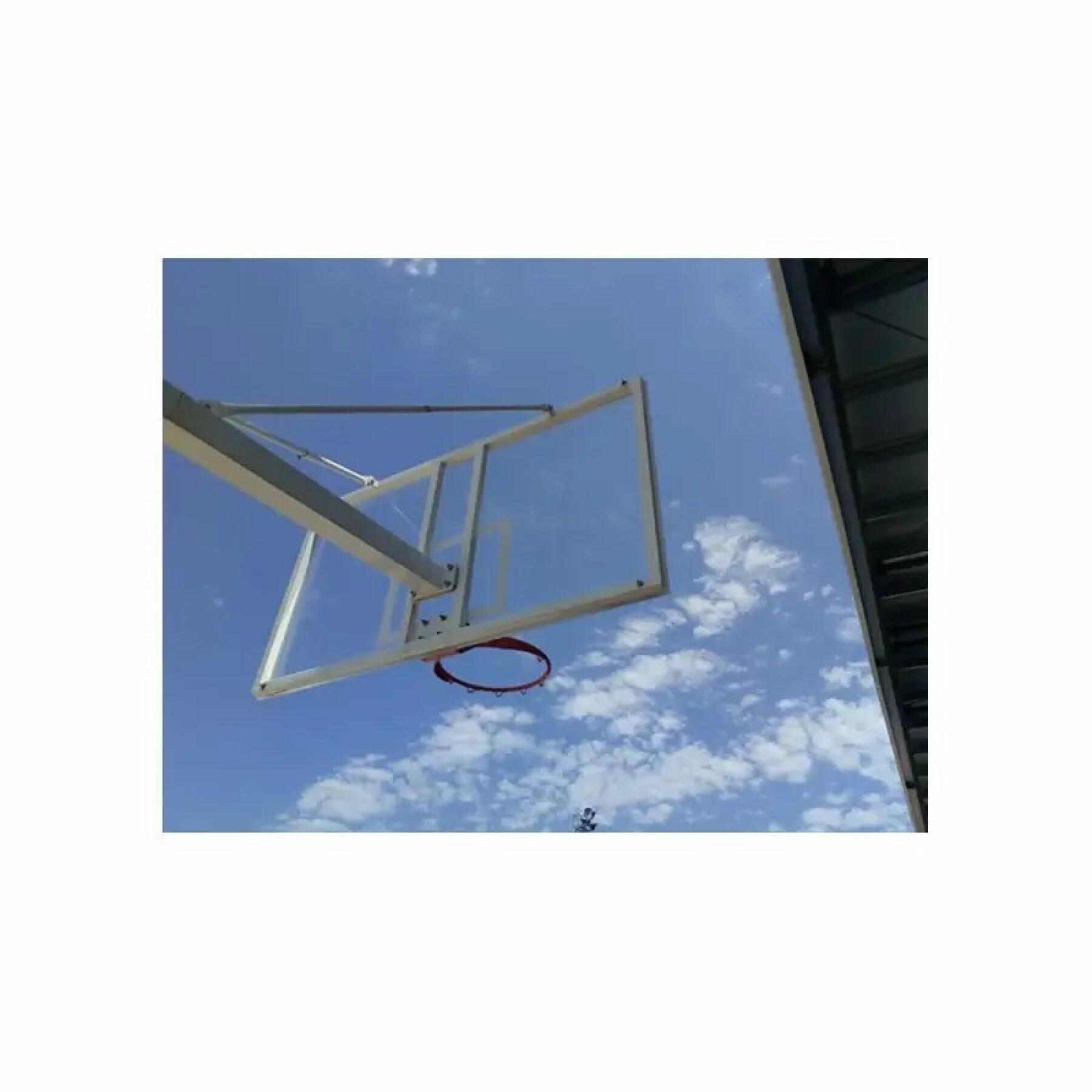 Conjunto de 2 aros de basquetebol de tubo simples com base de âncora - sem pranchas ou aros Softee Equipment Deluxe
