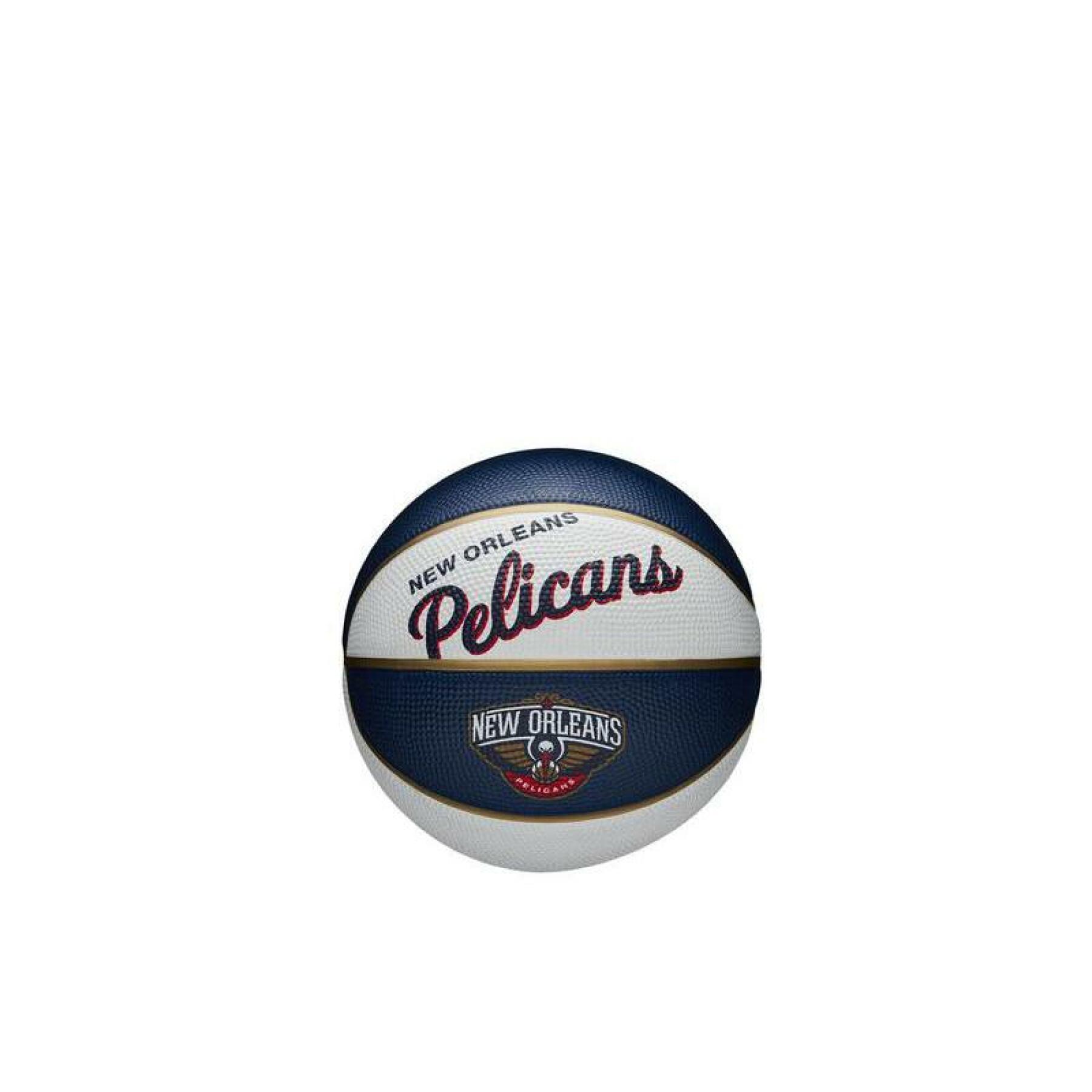 Mini bola nba retro New Orleans Pelicans