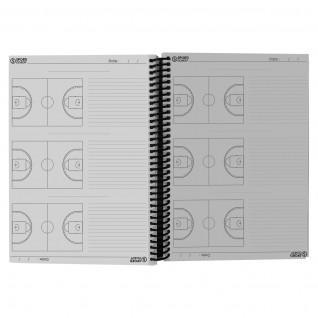 caderno a4 com espiral para treinador de basquetebol Sporti
