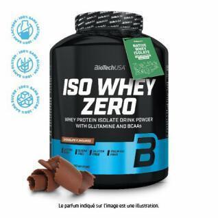 Pote de proteínas Biotech USA iso whey zero lactose free - Chocolate - 2,27kg