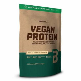 Pacote de 10 sacos de proteína vegan Biotech USA -gâteaux à la vanille - 500g