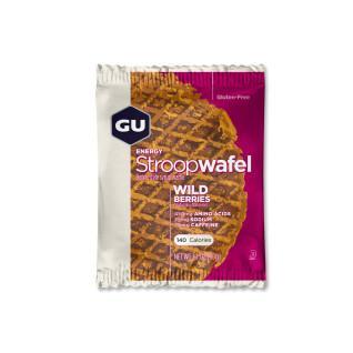 Caixa de 16 waffles Gu Energy framboise avec caféine