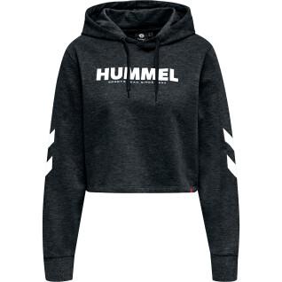 Camisola com capuz feminino Hummel hmllegacy cropped