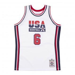 Camisola home autêntico Team USA Patrick Ewing 1992