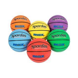Embalagem de 6 bolas de basquetebol Spordas Max