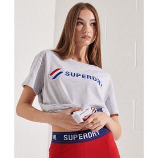 T-shirt heterossexual feminina Superdry Sportstyle