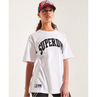 T-shirt simples de mulher Superdry Varsity Arch