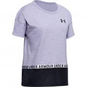 T-shirt de algodão de menina Under Armour Charged