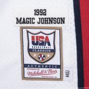 Camisola home autêntico Team USA Magic Johnson 1992