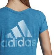 T-shirt de pescoço em v das mulheres adidas ID Winners