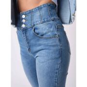 Calças de ganga skinny de cintura alta para mulheres Project X Paris