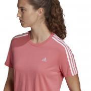 T-shirt curta feminina adidas Essentials Loose 3-Bandes