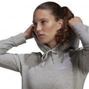 Camisola com capuz curto feminino adidas Essentials 3-Bandes