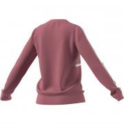 Camisola feminina adidas Essentials Logo Colorblock Fleece