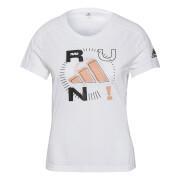 Camiseta feminina adidas Run Logo