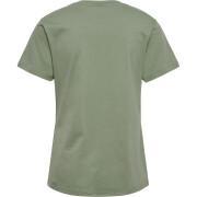 T-shirt gráfica de algodão para mulheres Hummel Active