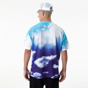 T-shirt oversize com estampado dos lakers sky