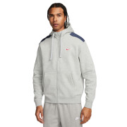 Sweatshirt com capuz e fecho de correr Nike Fleece